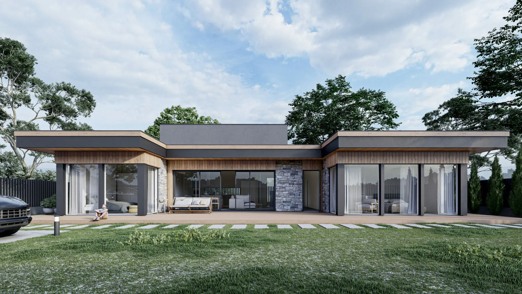 Едноетажна къща 185м²